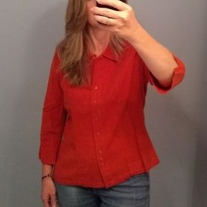 Christopher & Banks linen/rayon top